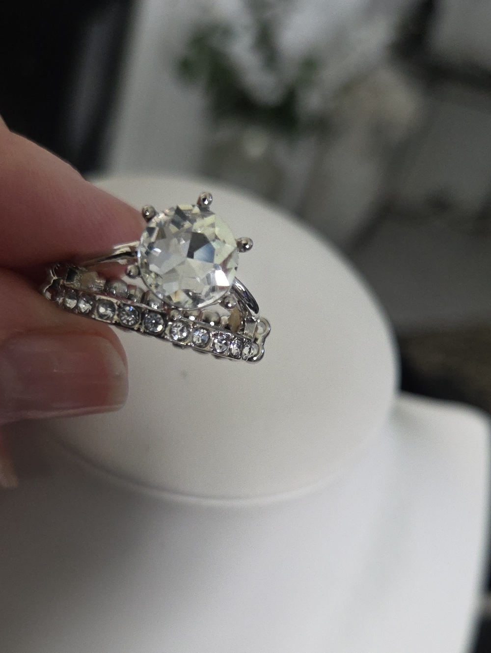 Paparazzi Center Stage White Ring NWT